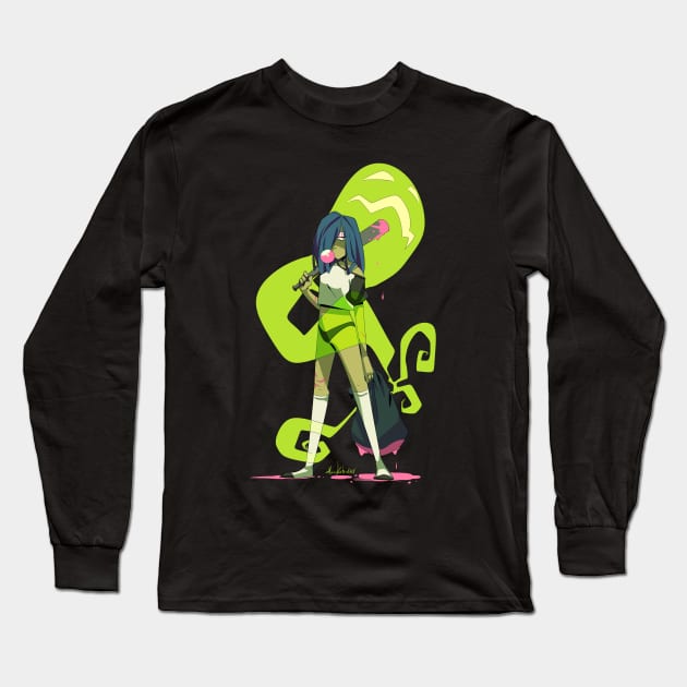 Ghostly Gal Long Sleeve T-Shirt by GhastlyRune